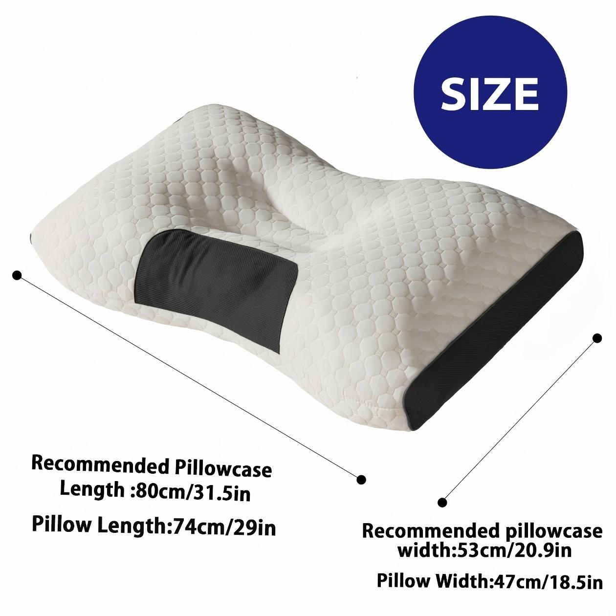 Two Soft Woven Neck Massage Pillows for Couples - High-Quality Pillow Core, And a Removable Pillowcase for Enhanced Sleeping Comfort