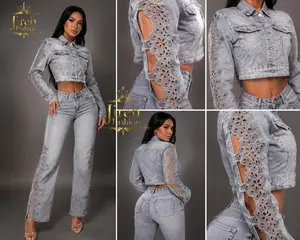Leticia Rhinestone Lace Jacket (Jacket Only)