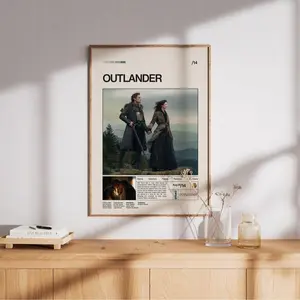 Outlander Art Poster, Contemporary Wall Decor, Modern Home Aesthetic, Interior Decoration Print