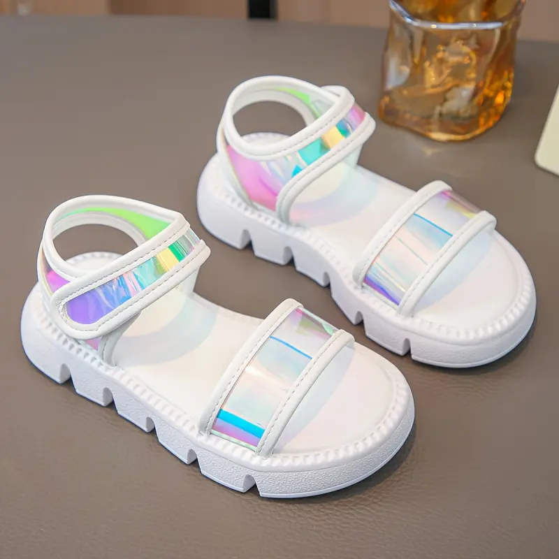 Girls' Fashionable Sandals, Cute Colorful Cool Kids' Footwear, Children, Cute Girl