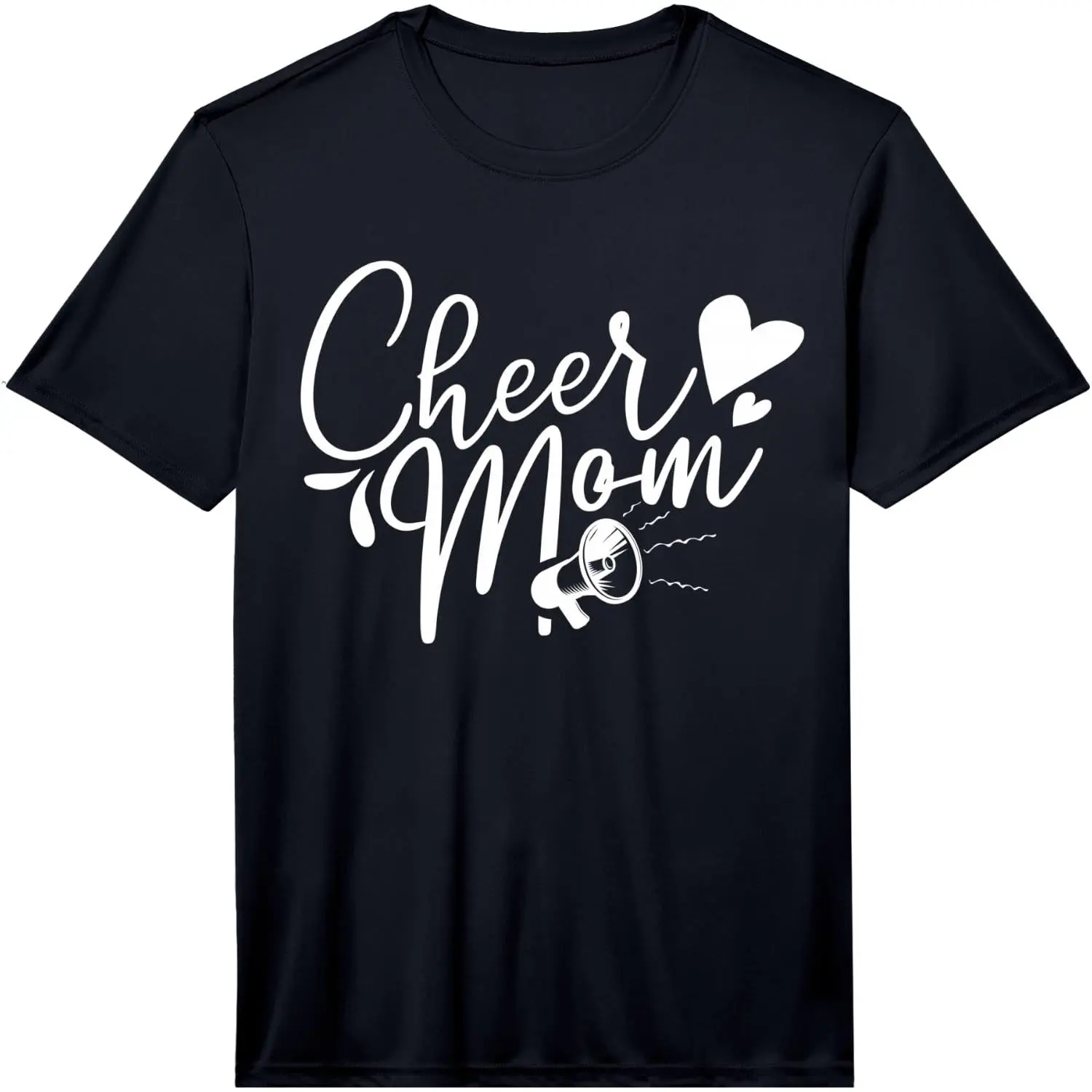 100% Cotton Mens Funny Cheerleading Mom Cheer Mom Performance T-Shirt