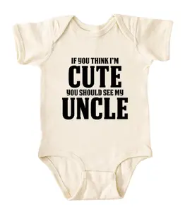 [Lunicora] If You Think I'm Cute Onesie, Funny Baby Bodysuit, Sarcastic Novelty Baby Onesie, Funny Infant Onesie