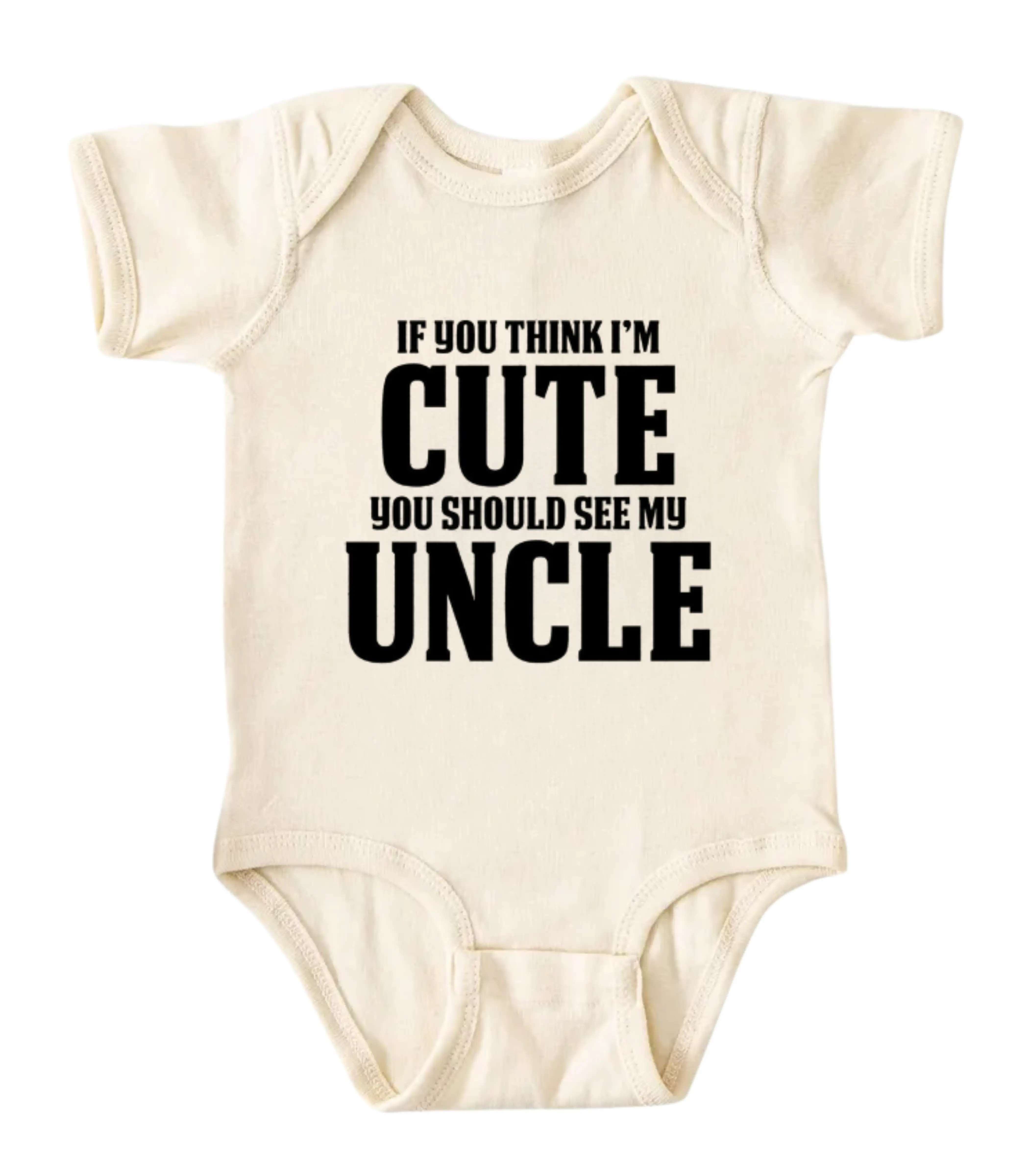 [BUBVORIE] If You Think I'm Cute Onesie, Funny Baby Bodysuit, Sarcastic Novelty Baby Onesie, Funny Infant Onesie