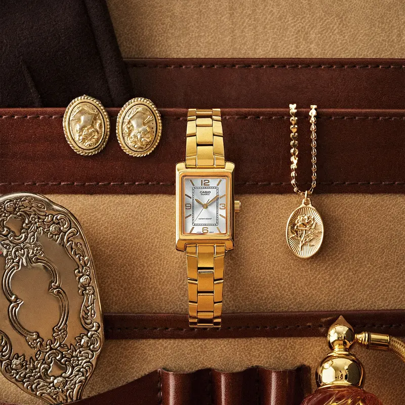 LTP-1234 Ladies Square Casio Watch - TikTok Shop