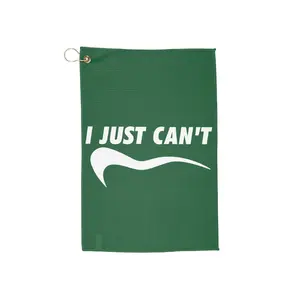 green I just can't Golf Towel