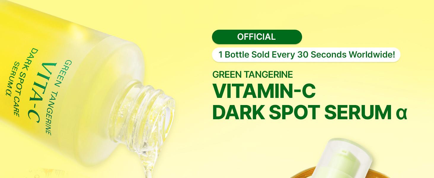 [GOODAL Official Shop] GOODAL Green Tangerine Vitamin C Dark Spot Care Serum ALPHA | Brightening Serum with 5% Niacinamide & Exosome Technology | Fades Dark Spots, Evens Tone & Revives Radiance