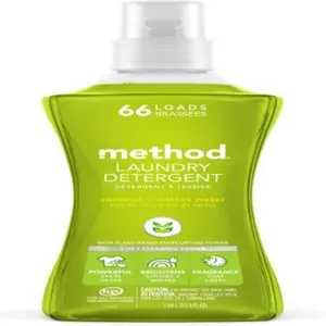 Liquid laundry detergent coconut cactus water 66 loads per bottle biodegradable formula plantbased stain remover 535 fl oz pack of 1