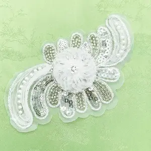Lace Patch Patches DIY Handmade Sewing Clothing Shoes Bags Packaging Decorative Lace Appliques, Pack of 2 Pieces