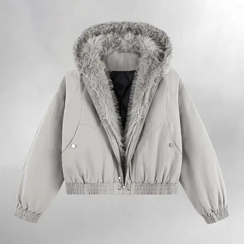 Men's Stylish Hooded Jacket Thickened Loose Comfortable Warm Coat Casual Couple Wear Winter Fits for Everyday & Couples Outings