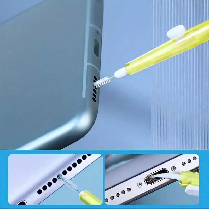 Expandable Phone & Earphone Cleaner Brush, Durable Plastic, Compact Portable Design, Suitable for Smartphones & Tablets, Tech Maintenance Tool, Camera Cleaner