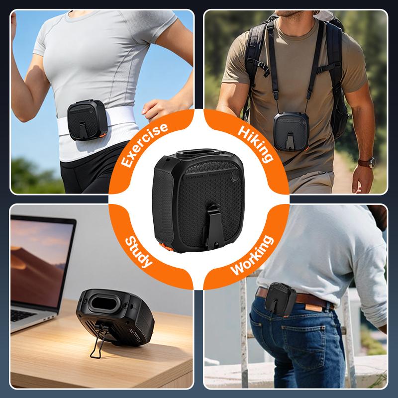 waist cooling fanwaist cooling fan - 5400mAh Phone Power Bank & 18H Max Runtime, 5-Speed Control, Built-in LED & SOS Flashing Light. Ideal for Jobsite Workers, Camping, Fishing, Sports, Hiking & Travel.,back to school,back to school haul