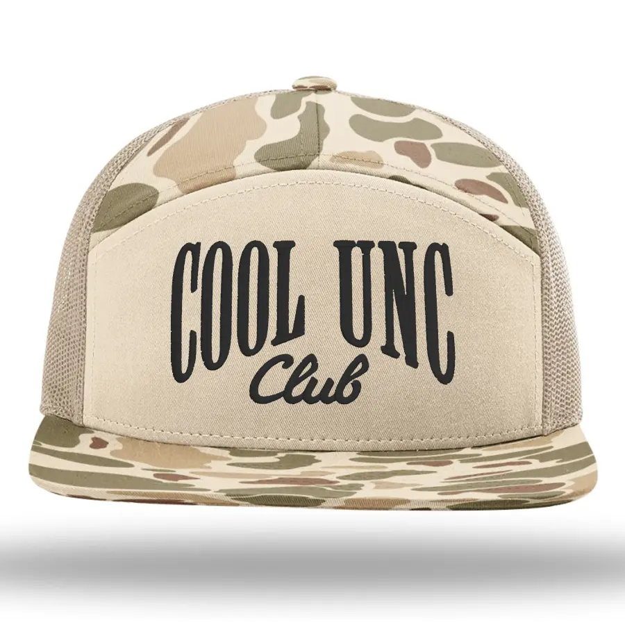Cool Unc Club Printed Seven-Panel Trucker Cap-168P
