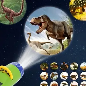1Set Cute Cartoon Dinosaur Projection Light, Kids' Educational Night Light, Fun Storytelling Toy, Perfect Christmas & New Year Gift