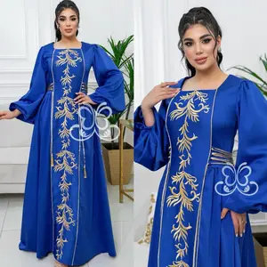 Arab Long Robe Eid Muslim Abaya for Women Party Dresses Embroidery Jalabiya Morocco Dubai Abayas Kaftan Islam Ramadan Vestidos