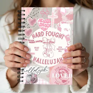 Spiral Notebook - Christian Based Design, Christian Notebook, Bible Journaling, Prayer Journal, Cute Notebook, Journal bible  study  supplies bible study accessory