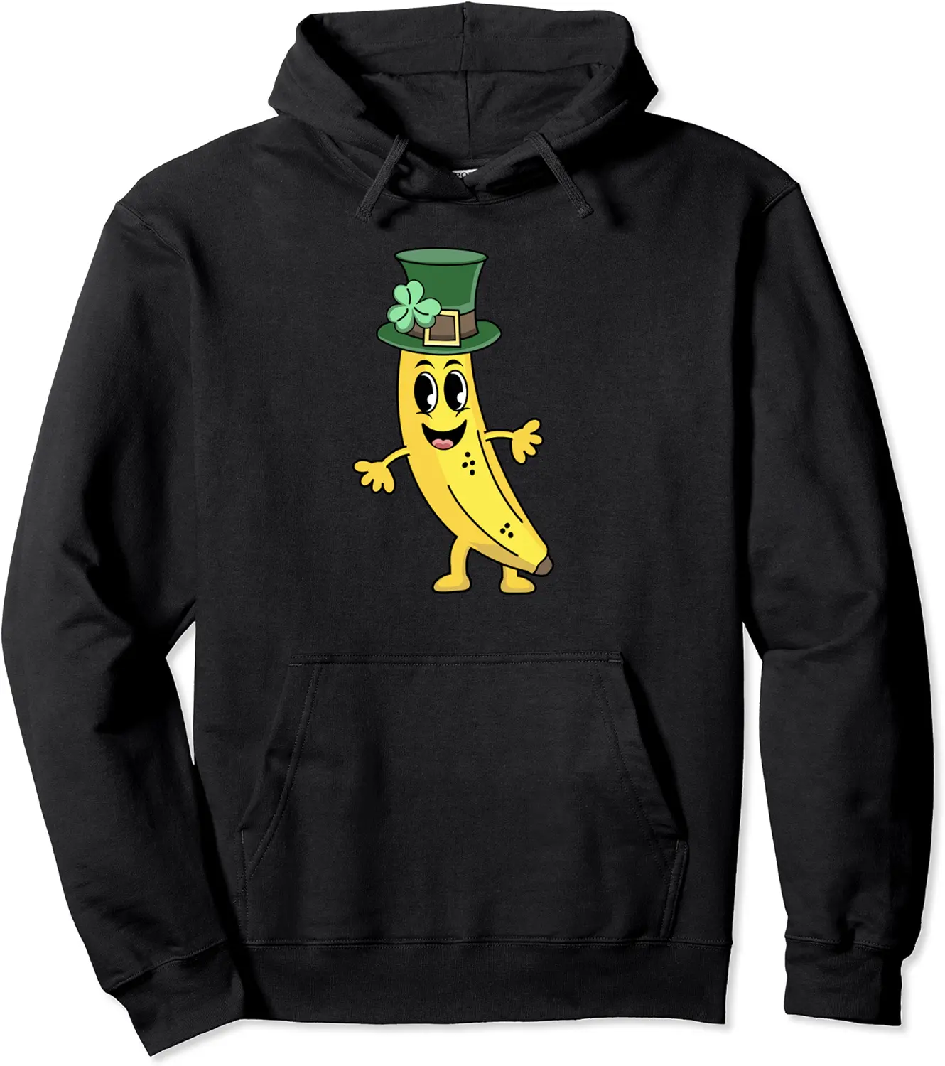 Cute Fruit Kawaii St. Patrick's Day Banana Pullover Hoodie - Keithhodges Shop 26B0BSP8VTCJ