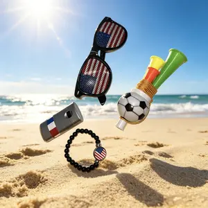 Limited Edition 4-in-1 Football Party Gift Box Comes with a full set of football fan accessories, exclusive gear for global football fans.