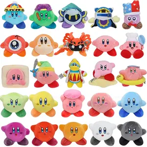 25 Styles Kawaii Star Kirby Grey Kirby Ghost Kirby Pink Blue Green Red Plush Toy Cute Star Kirby Heart Doll Kid Birthday Gift