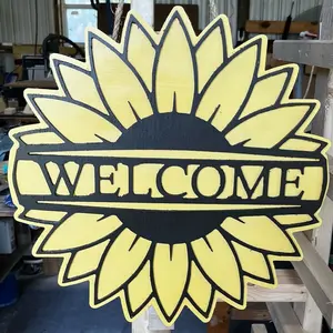 Sunflower Welcome Door Hanger