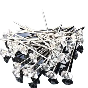 Diamond pins 50ct for bouquets, floral pins, roses