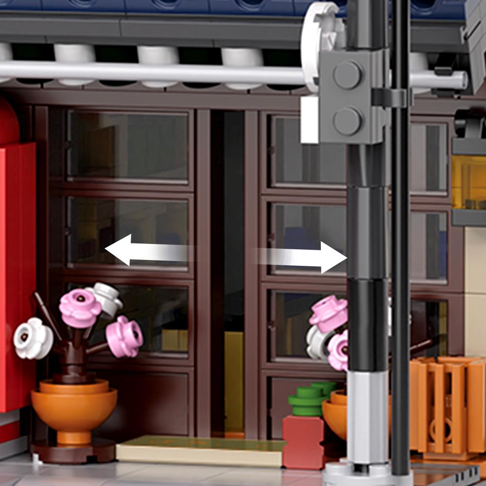 1219 Mini Block - Japanese Teahouse Building Blocks with Lights