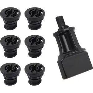 6PCS Car Engine Oil Drain Plug with Oil Drain Plug Removal Tool Replacement OEM # 06L. 103801 ,Compatible with Volkswagen Audi,Perfect Replacement for Oil Drain Plug Car Accessories