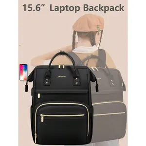 Women Laptop Backpack Work Bag - Fits 15.6 Inch With Laptop Compartment Waterproof Professional Fashion Travel Purse For College Nurse Business Computer Backpack, School Backpack bike  water  bottle White Cross Grip Sports Socks