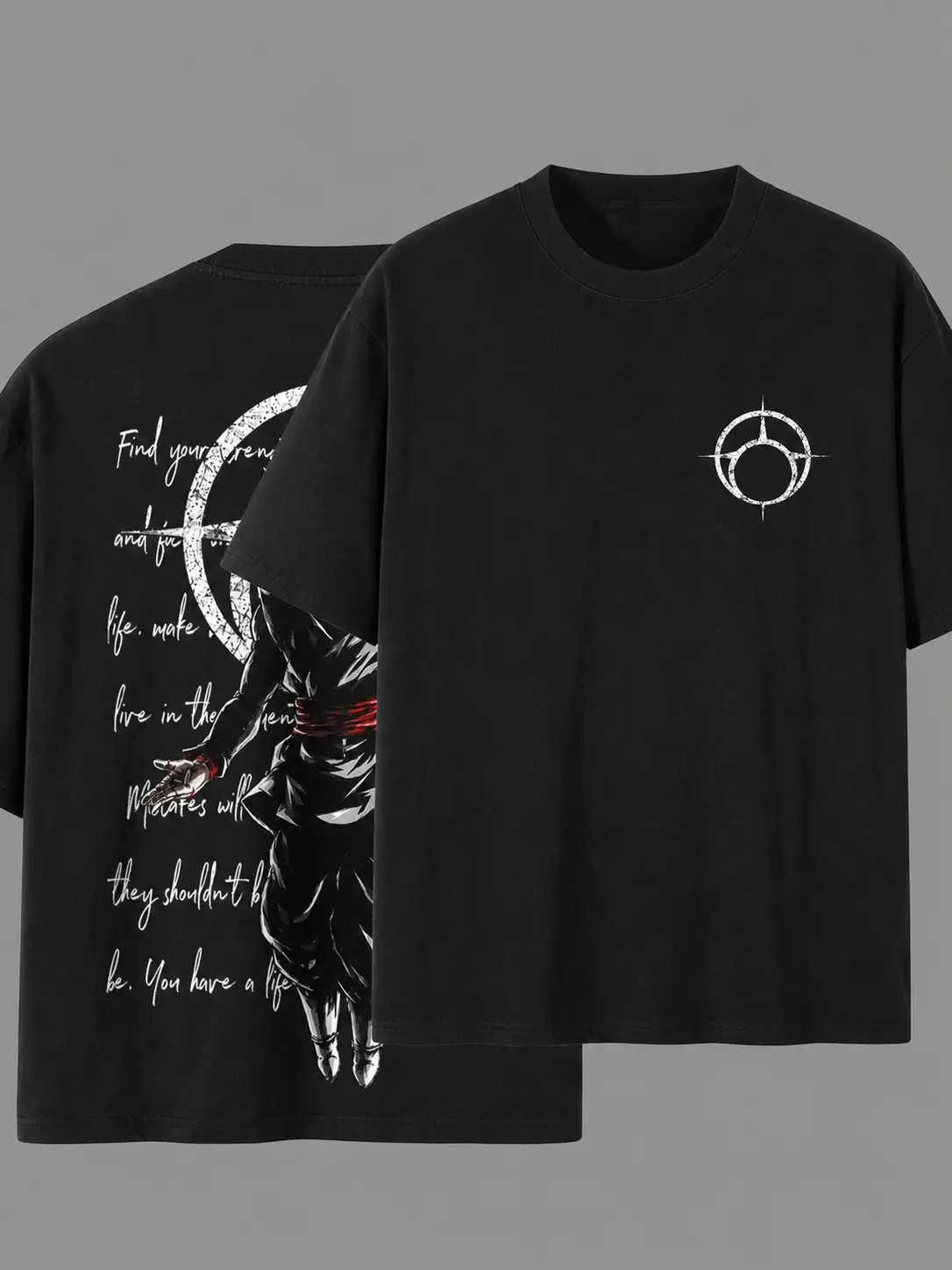 Kakarot NO2  Black x Zamasu Fused Zamasu Dark Saiyan Rosé Warrior Anime Vintage Washed Oversized Graphic Tee Crimson Aura Villain Heavyweight Cotton Streetwear Shirt DBZ