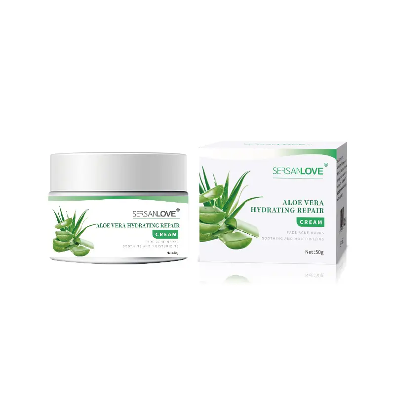 Aloe Vera Face Cream Soothing Moisturising Cream Light Acne After Sun Repair Repair Nourishing Hydrating Aloe Vera Face Cream Moisturizer Skincare Daily Moisturize Skin Repair Moisture Comfort Repairing Hydrate