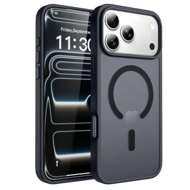 Phone Case Suitable for iPhone 18 Pro Max 18 Pro 17 Pro Max 16 15 13 12 Series, Supports Magnetic Suction Wireless Charging Matte Translucent Anti-Shock And Anti-Fall Apple Mobile Phone Case Smartphone Protection,High-End Matte Skin-Touch Phone Case
