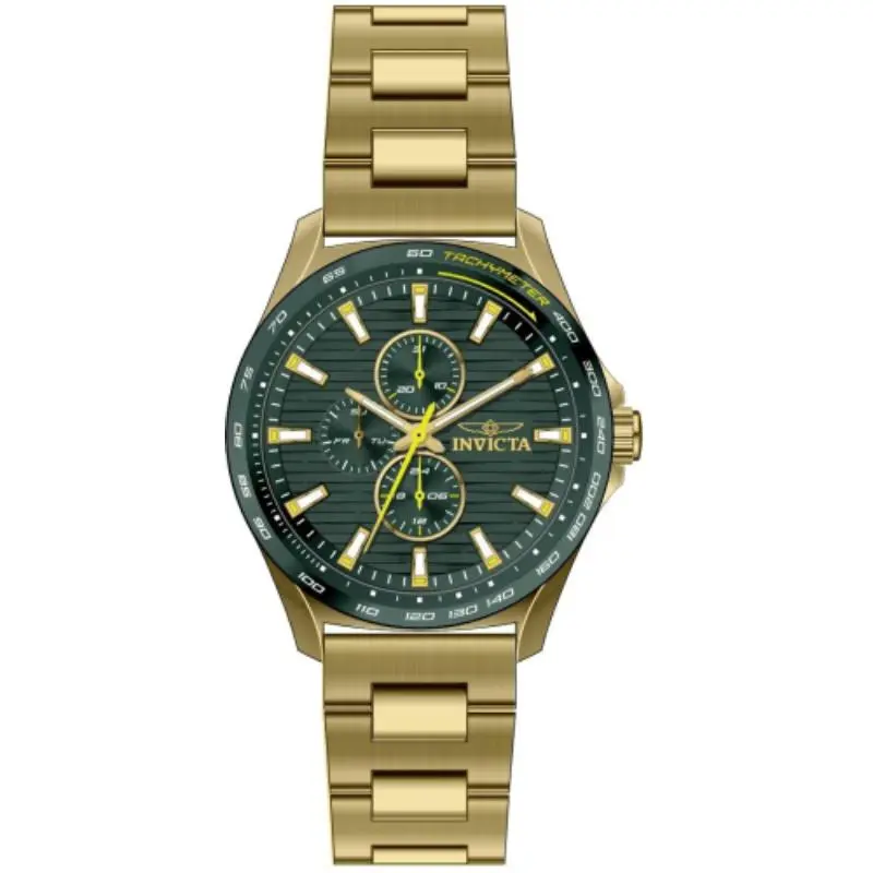 Invicta Men's 48870 Invicta Racing Quartz Chronograph Green Dial Watch