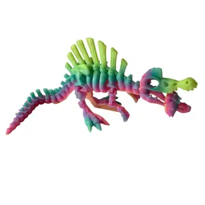 Flexi Skeleton Spinosaurus - 3D Printed Articulating Figure Flexi Skeleton Spinosaurus - 3D Printed Articulating Figure