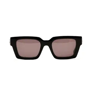 OFF-WHITE Virgil Square Frame Sunglasses Black/Grey (OERI126S24PLA0011007) by StockX