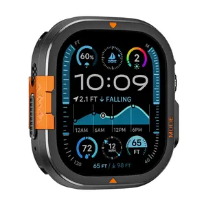 Zinc Alloy Electroplated Protective Case for Apple Watch