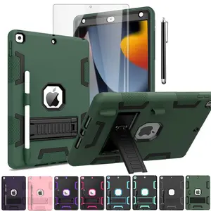iPad 9th/8th/7th Generation Case 1.0.2" Shockproof Heavy Duty Rugged Stand Cover, Ipad Case