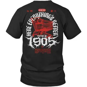 Heavy Metal Themed T-Shirt Music Essential Casual Oversized Wear Retro Vibe