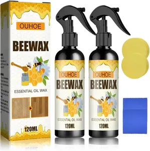 Natural Beeswax Wood Care Polishing Spray 120ml - Furniture repair and polishing agent,suitable for the maintenance of wood such as floors,cabinets,and tables – multi-purpose.