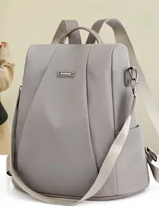 Lightweight Anti-Theft Casual Backpack, Adjustable Straps, Zipper Closure, Durable Nylon Laptop Travel Bag, Modern Design, Holiday Gift, Lightweight Daily Backpack, Laptop Backpacks