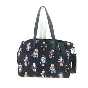 Pre-owned PRADA Nylon Tote Bags Shoulder Bag Crossbody Robot Triangle Logo Plate Tote B00161