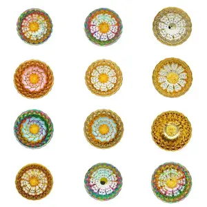 98789 Hand Carved Tea Cup with Elegant Pink Peony Design for Tea Lovers