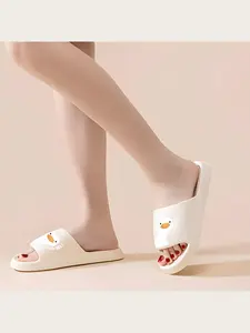 Cute Duck Face Slippers for Women Men Cartoon Animal Indoor Home Non-slip Soft Sole Comfy Warm Plush House Slippers Funny Novelty Winter Bedroom Shoes Gift for Adults Teens