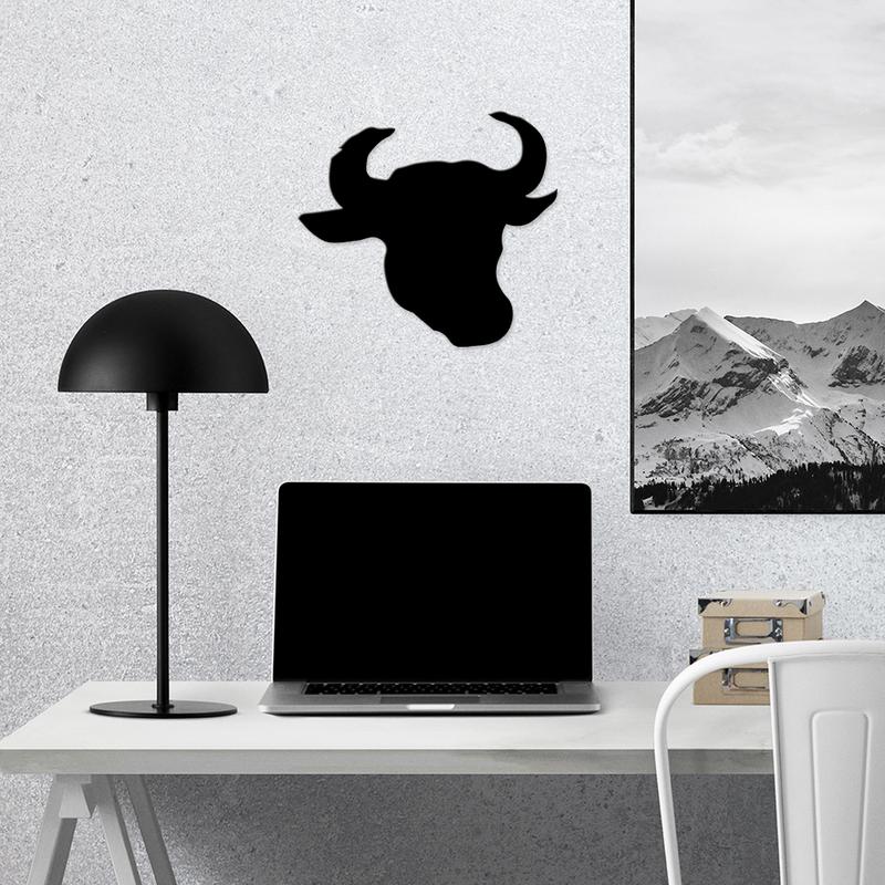 Transparent Decal Stickers Of Solid Bull Head Premium Waterproof Vinyl Decal Stickers For Laptop Phone Accessory Helmet Car Window Mug Tuber Cup Door Wall Decoration