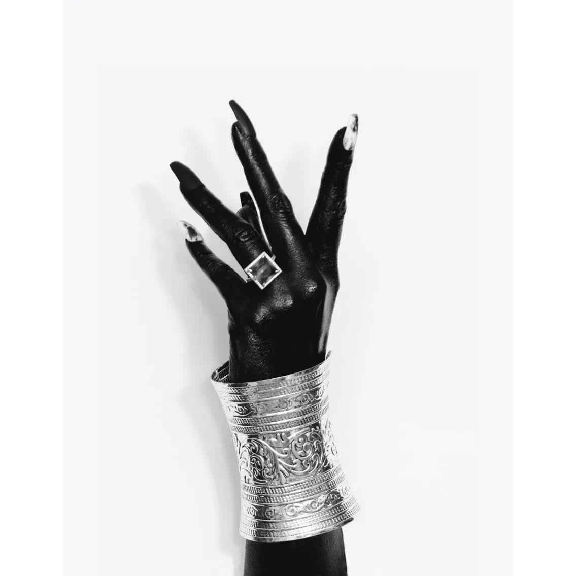 Antique Silver Hand Cuff