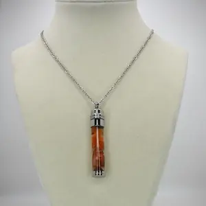 Carnelian Moon Water Necklace