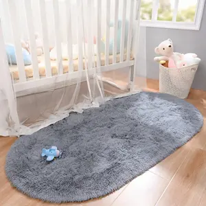 Fluffy Soft Shaggy Fuzzy Furry Rug, Machine Washable Easy-to-Clean Home Decor Rug for Living Room, Bedroom, 2.6x5.3 ft, Fluffy Rugs, Soft Shaggy Rug