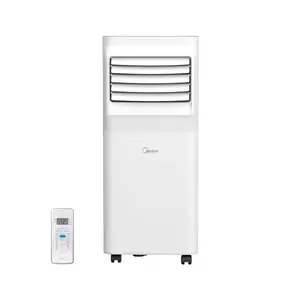Refurbished Midea  3-in-1 Portable Air Conditioner | Cools, Dehumidifies, Ventilates | Washable Air Filter | Easy Install with Hardware & Guide | Lightweight & Portable for Room-to-Room Use | Pre-Owned Midea Portable AC Unit