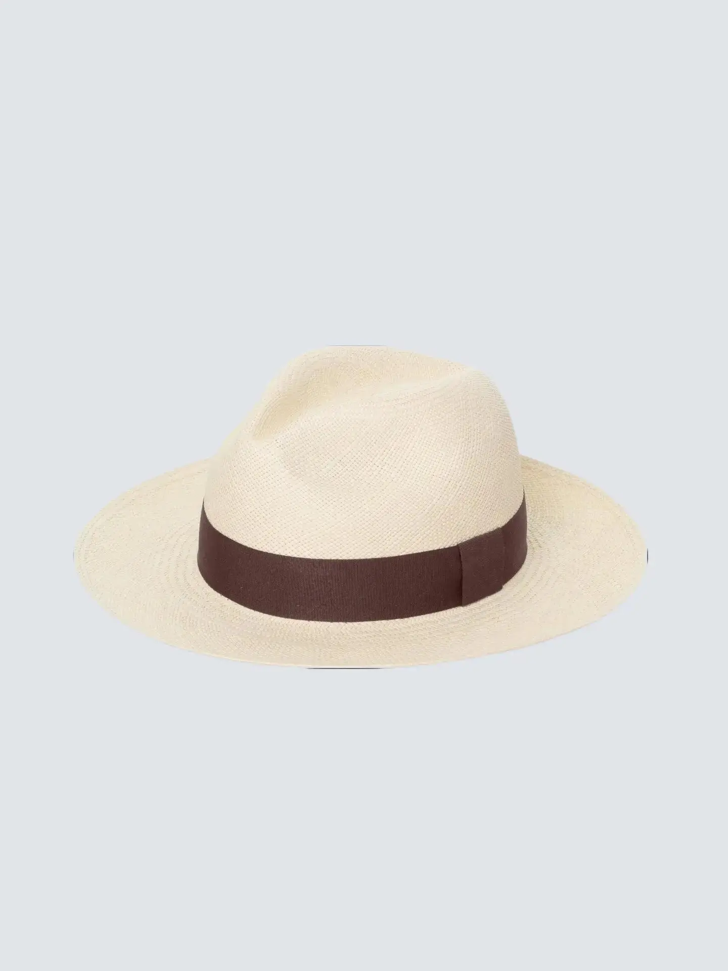 Cala Original Panama Hat in Cream and Brown - Handwoven Ecuadorian Straw