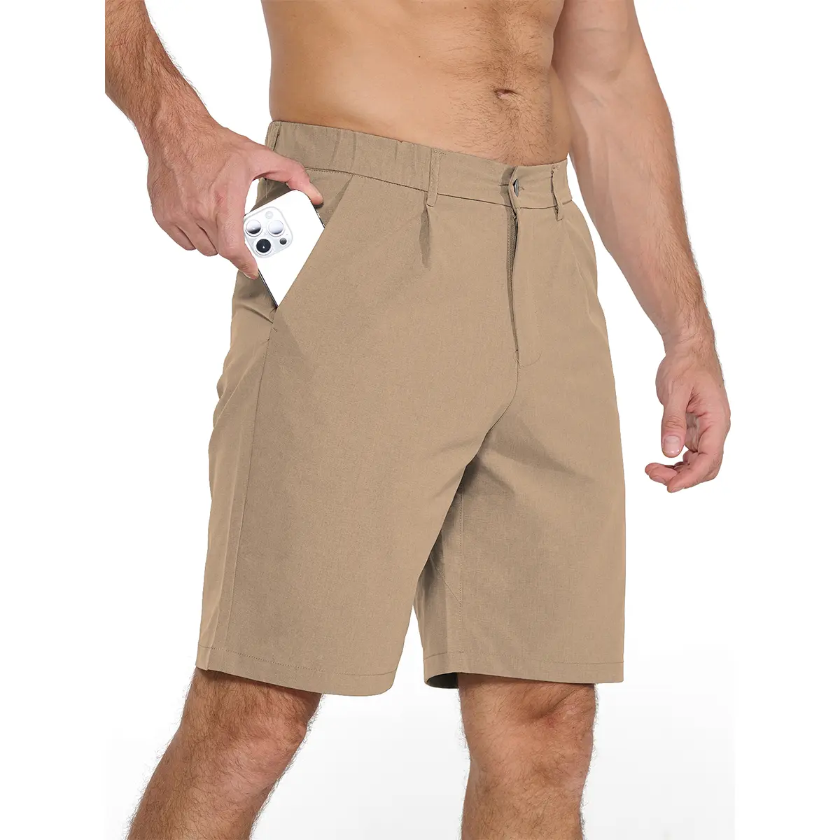 9" Men's Golf Shorts Hiking UPF 50+ Casual Stretch Quick Dry Lightweight Work Dress Shorts with 5 Pockets
