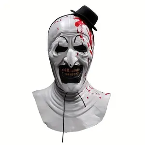 HorrorClownMaskforHalloweenParties,MasqueradeDressUpDemonClownCostume,BrokenSoulClownMovieCharacterHeadgear,SkeletonMask