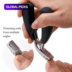 G31 Nail Clippers, Manicure, Modern Design, Stainless Steel Blades, Curved Edge, Wide Opening, Splash-Proof, Long Handle, Odor-Free, Nail Care Tool #GLOBAL PICKS